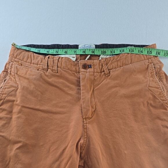 Scotch & Soda‎ Men's Warren Cotton Blend Chino Pants Orange Size 30 X 32 - Picture 3 of 9